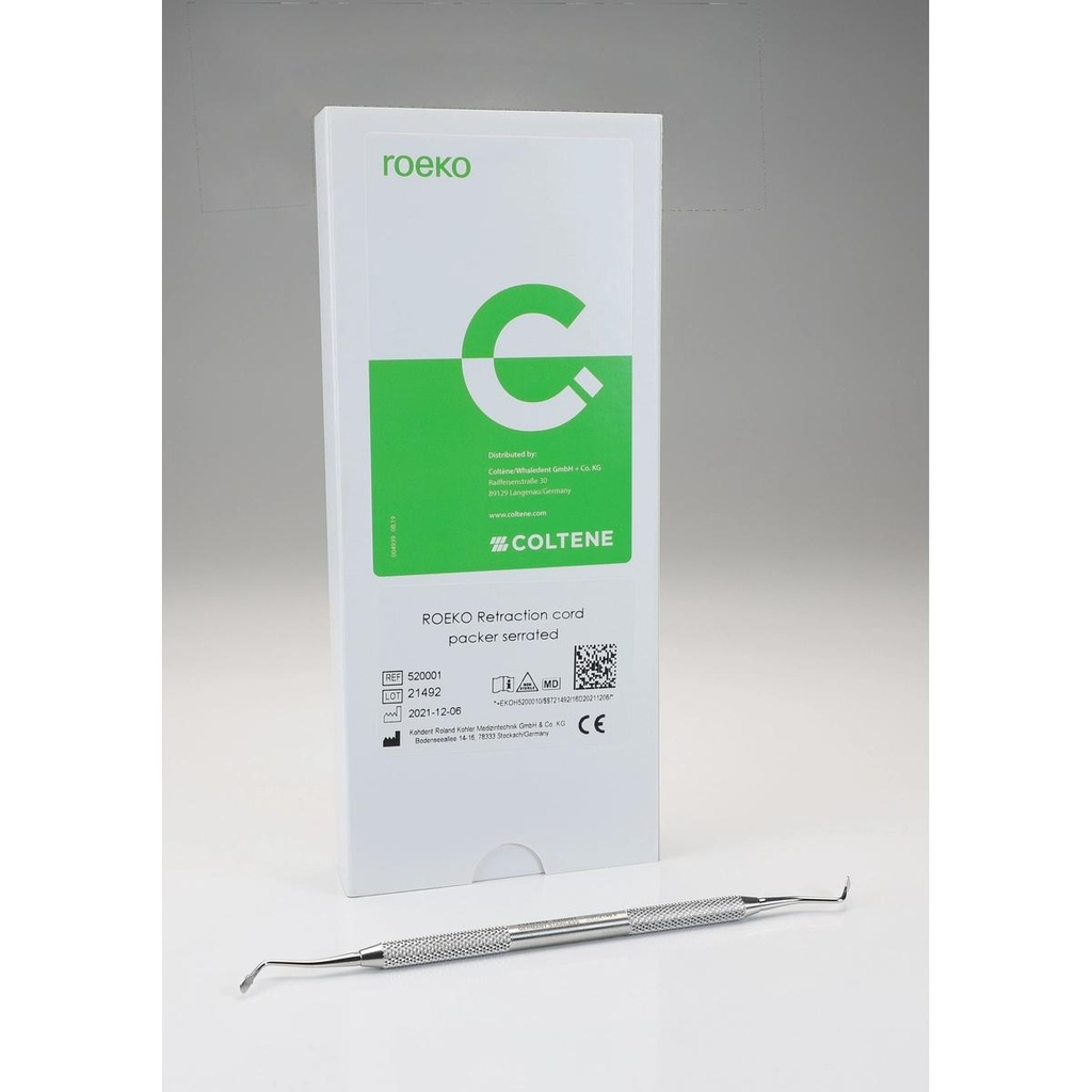 Retraction Cord Packer, Serrated
