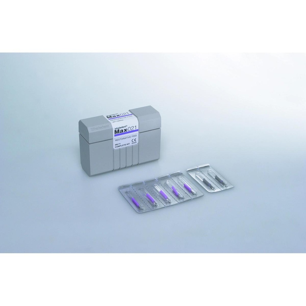MAX Restorative Pins Drills Purple .021 x .095 '' / .525 x 2.4 mm, Depth-Limiting