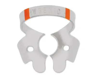 HYGENIC FIESTA Color Coded Matte Finish Winged Clamp #4 Small Upper Molars, Deciduous Teeth