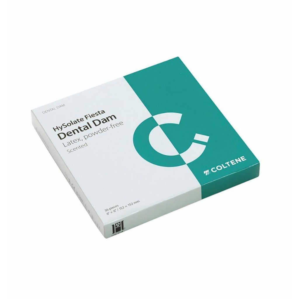 HySolate Fiesta Latex Dental Dam Assorted Heavy 152x152