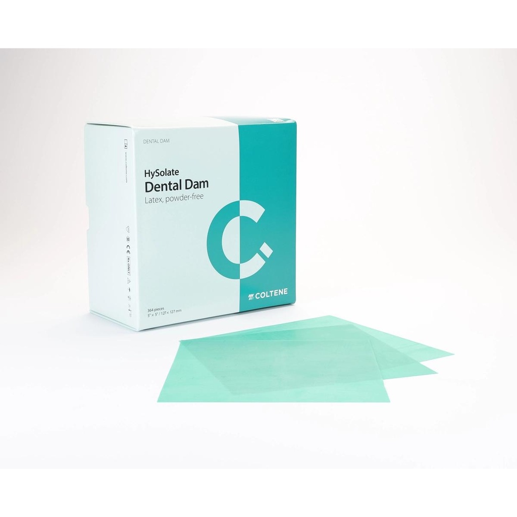 HySolate Latex Dental Dam Green heavy 152x152