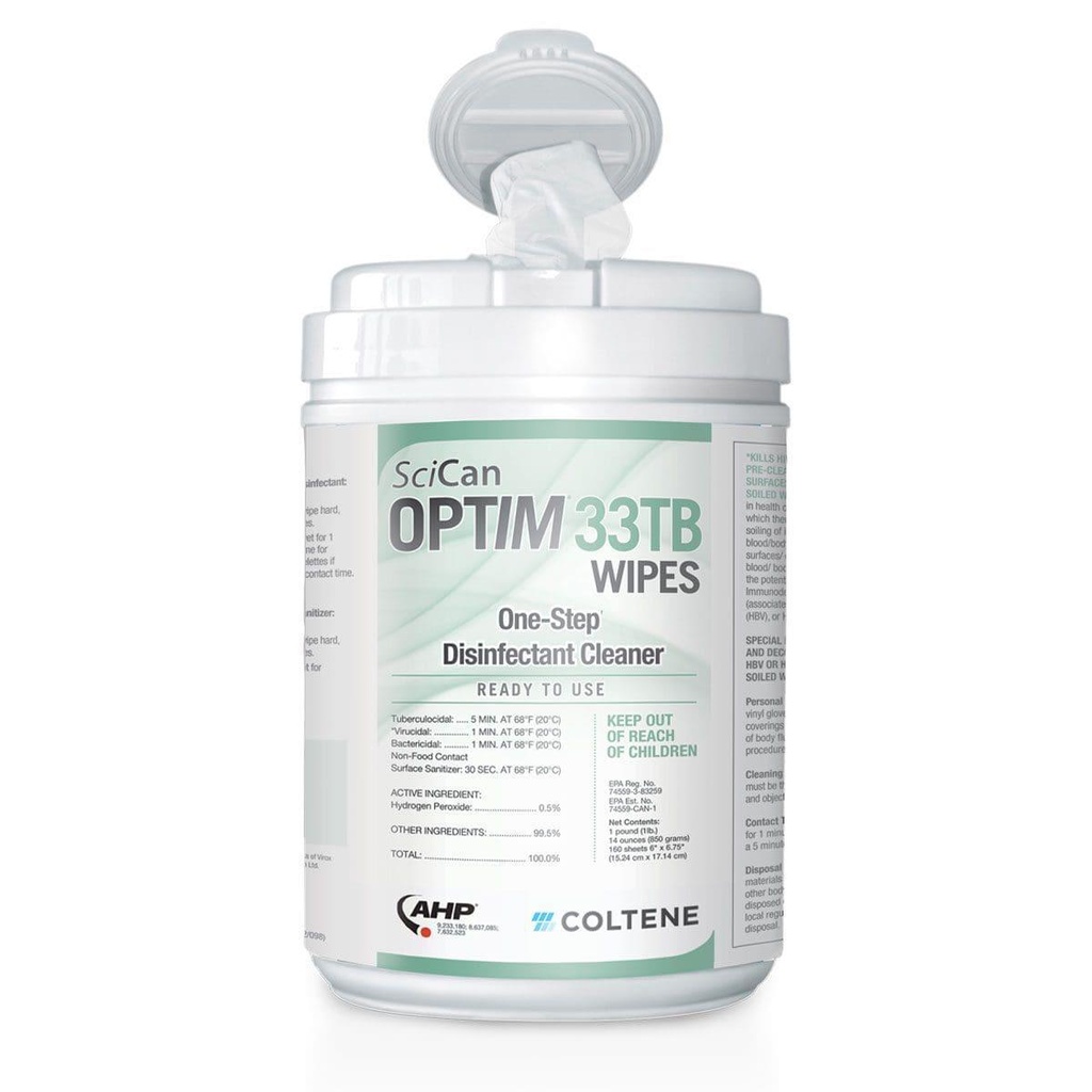 OptIM 33TB Wipes - 1 Case (12 x 160 sheets)