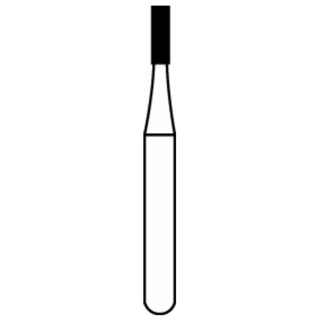 557 Cylinder Flat End Carbide - Flat End X-Cut Surgical Length