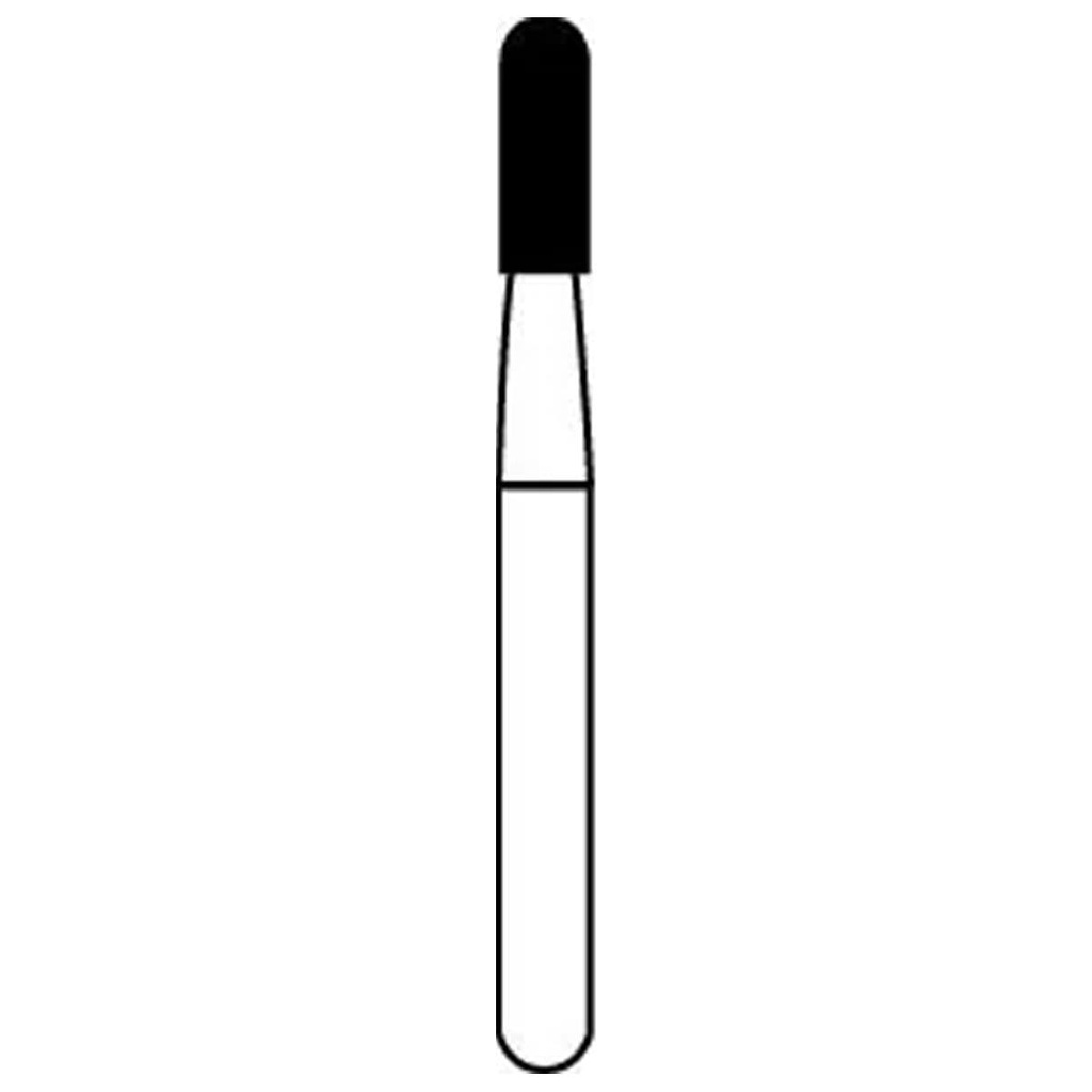 1557 Cylinder Round End Carbide - Round End X-Cut FG