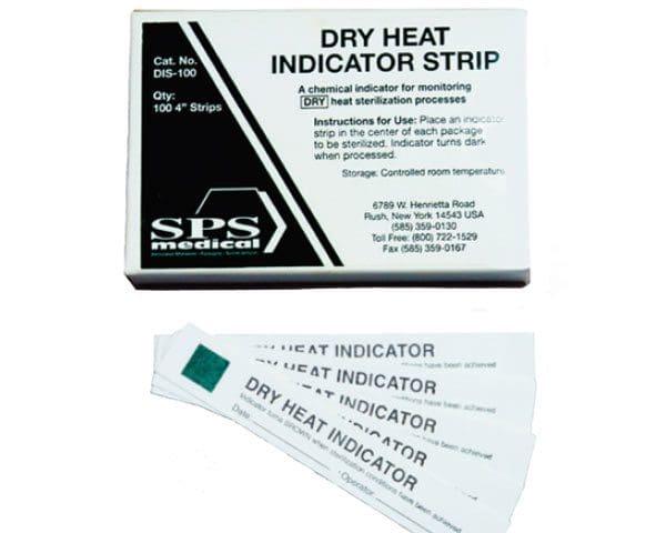 Dry Heat Process Indicator Test Strips, 100/box