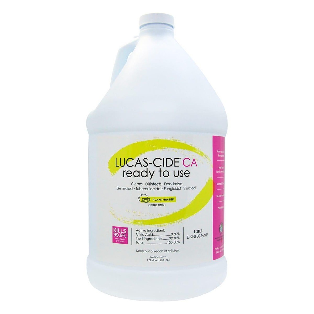 LUCAS-CIDE CA, Lemon (Ready to Use) - 1 Gallon