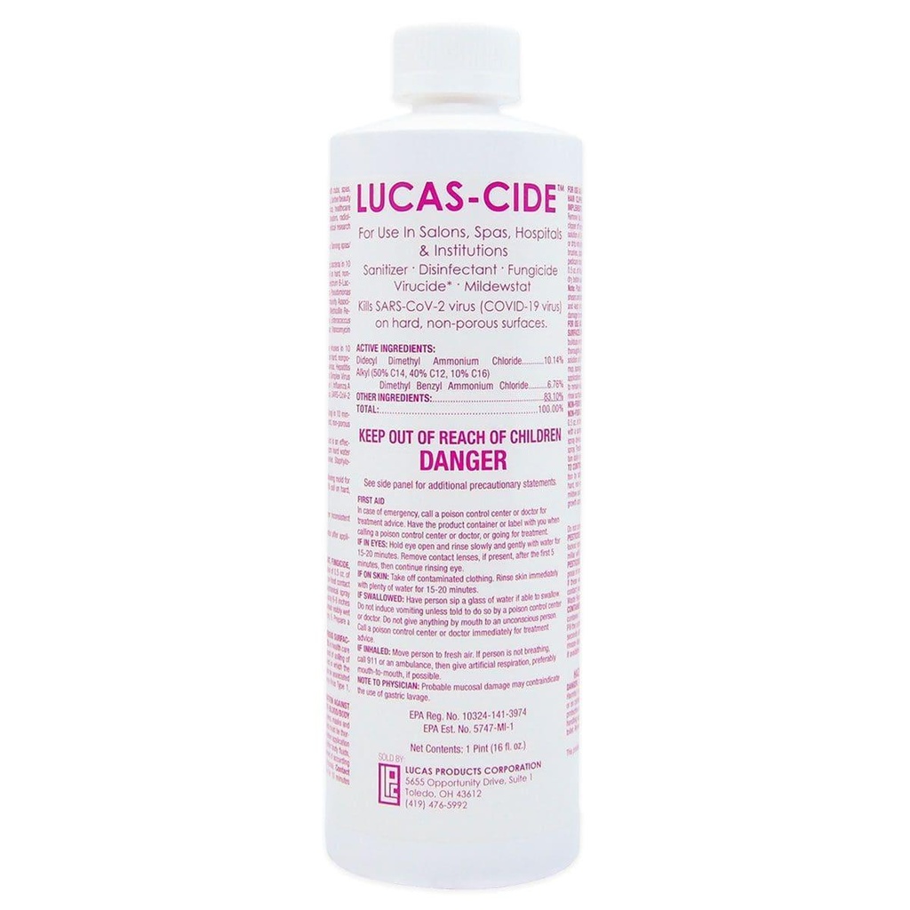 Lucas-Cide Concentrate Disinfectant 4oz - 4oz Pink