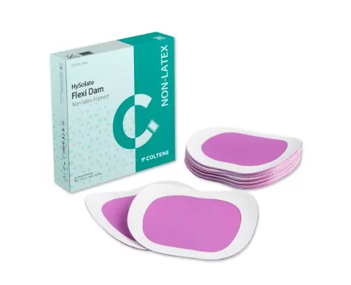 Flexi Dam® Framed Non-Latex, 3.91" x 4.12", Medium, Purple