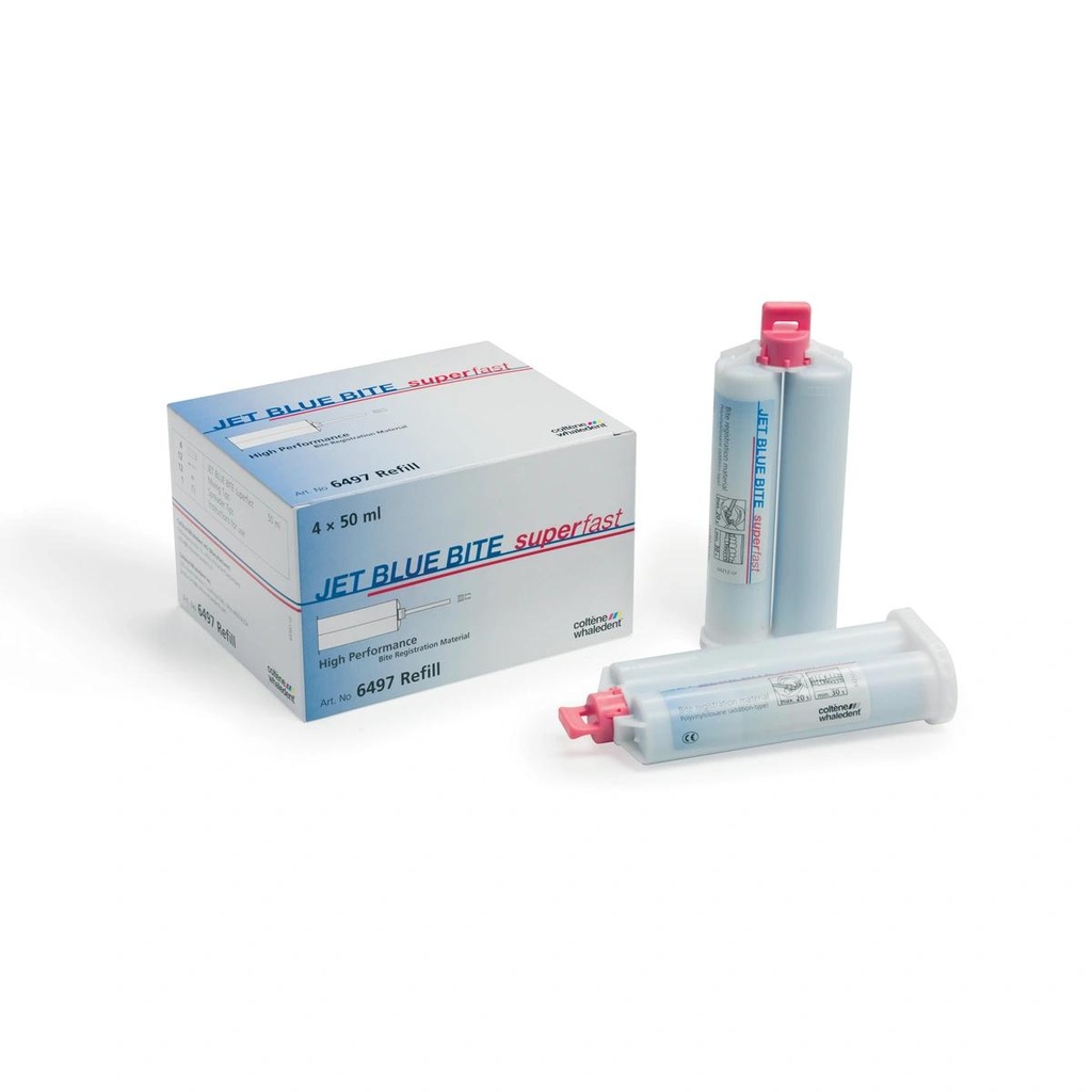 Jet Blue Bite, Superfast Setting, Refill, 4 Pack