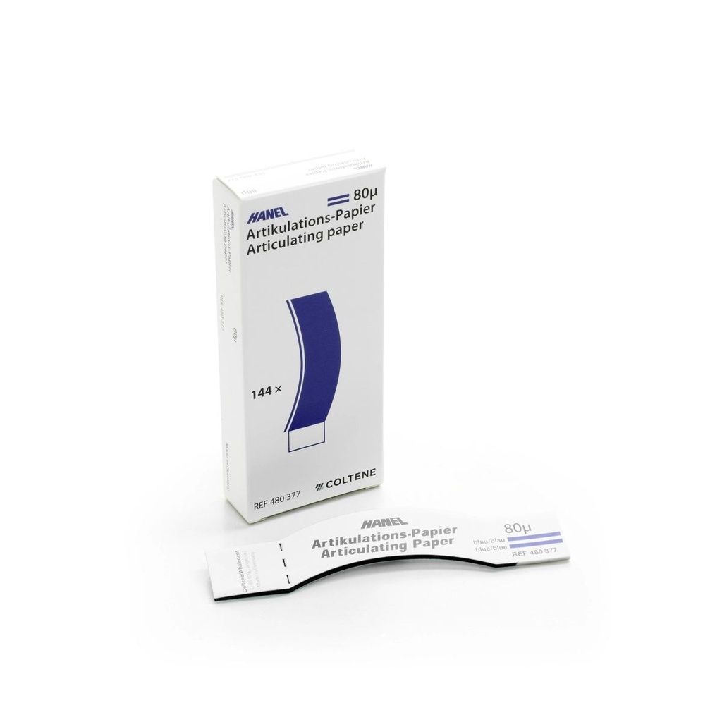 Hanel Articulating Paper 80µ C- Shaped Blue