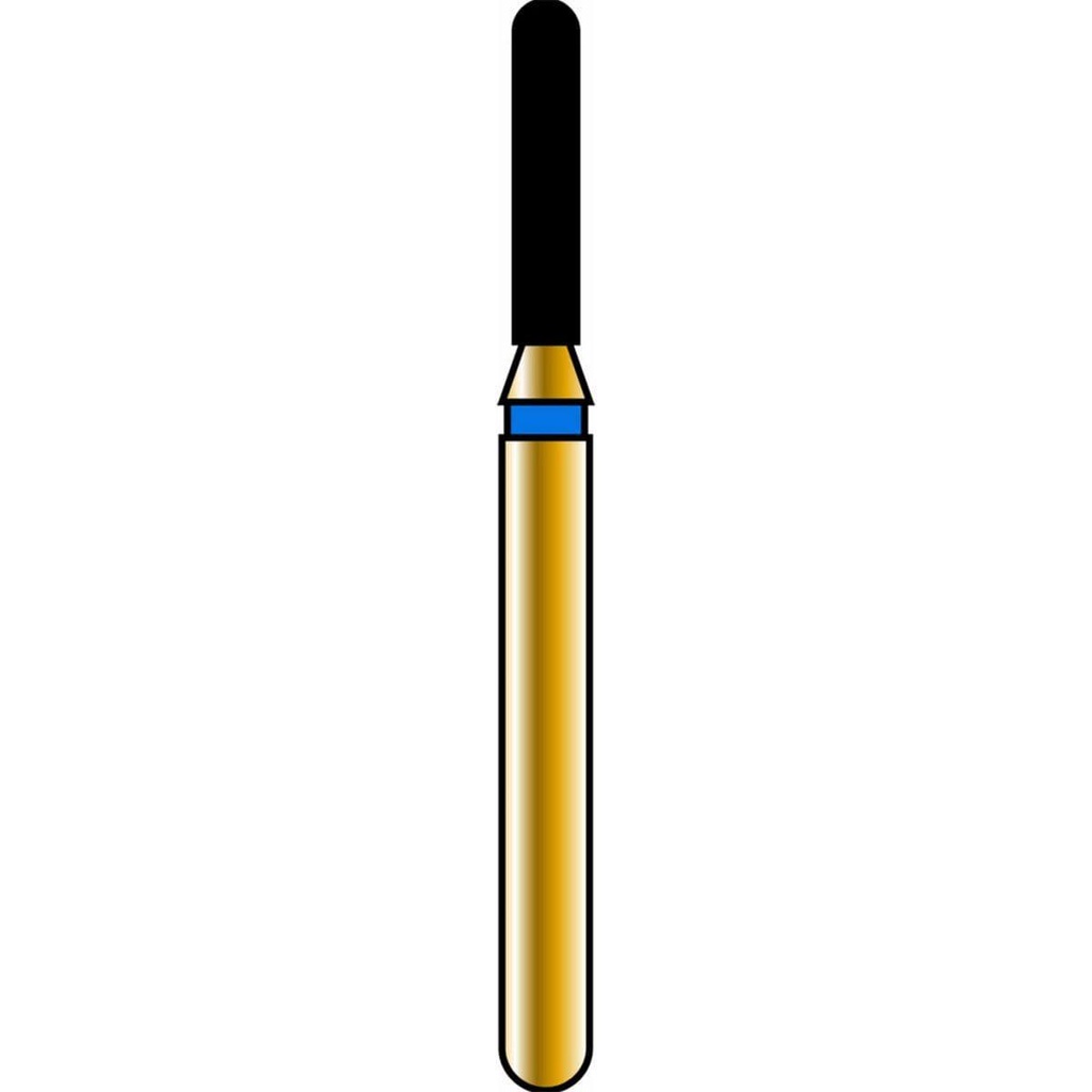 Round End Cylinder Gold Diamond Burs