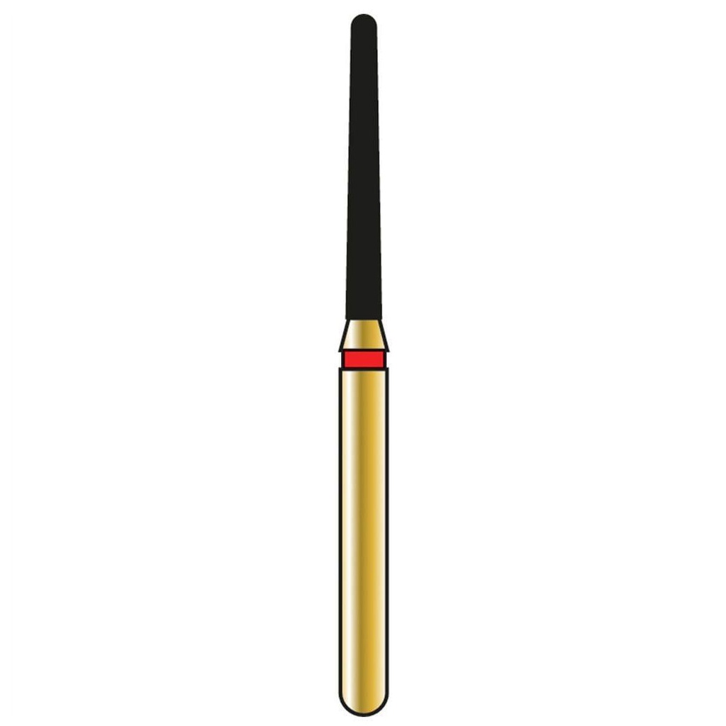 Round End Taper Gold Diamond Burs