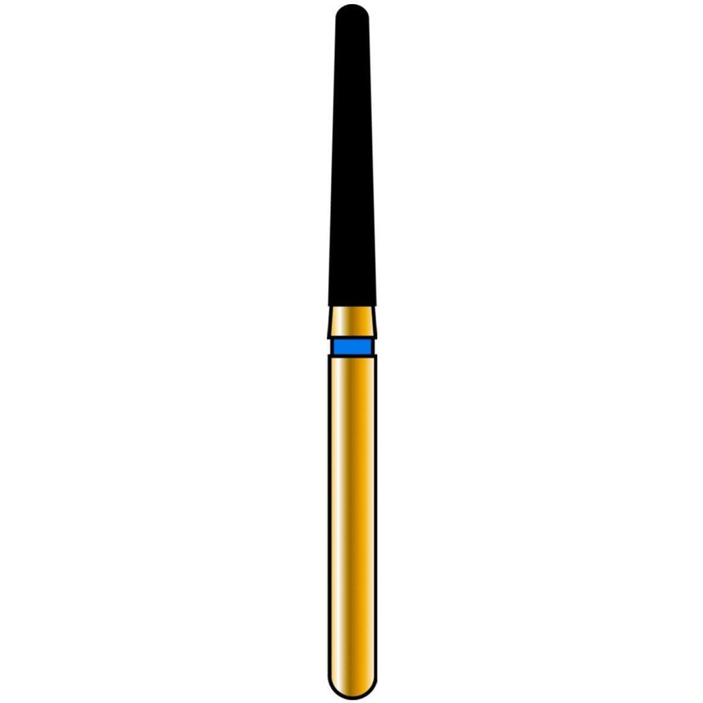 Round End Taper Gold Diamond Burs