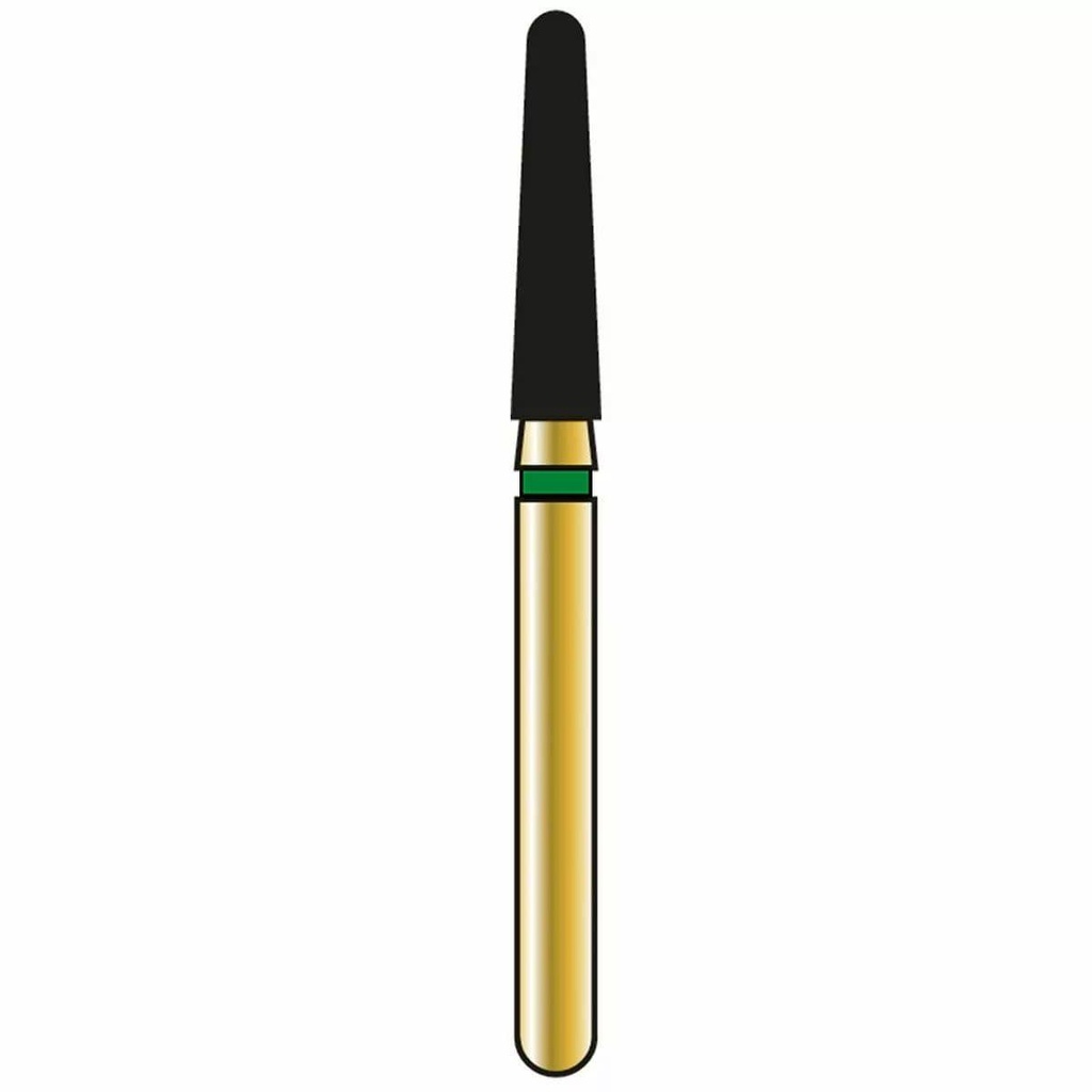 Round End Taper Gold Diamond Burs