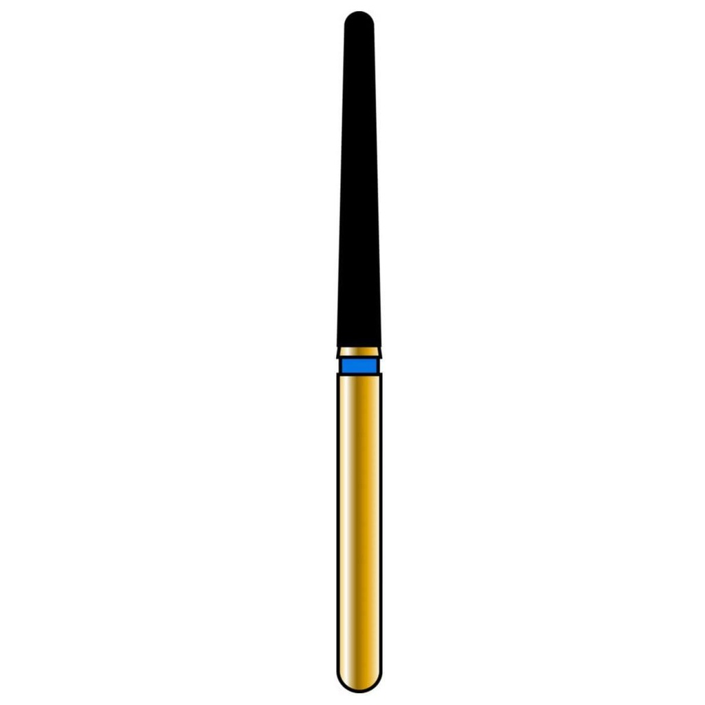 Round End Taper Gold Diamond Burs