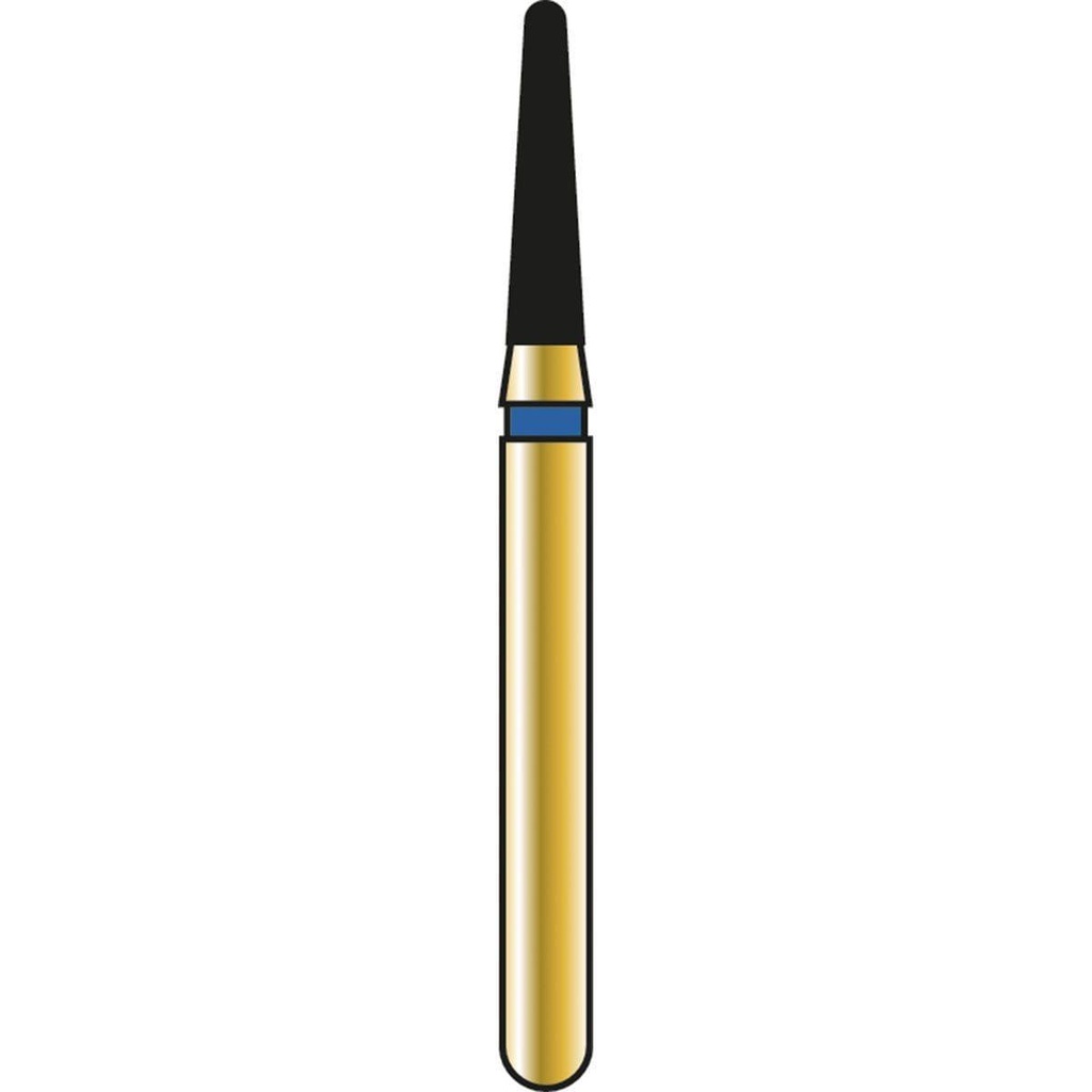 Round End Taper Gold Diamond Burs
