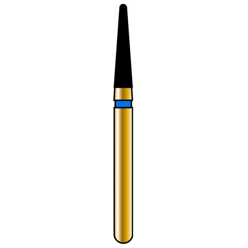 Round End Taper Gold Diamond Burs