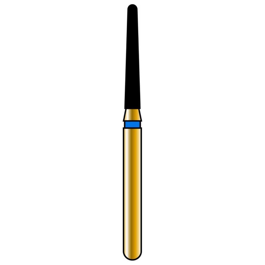 Round End Taper Gold Diamond Burs