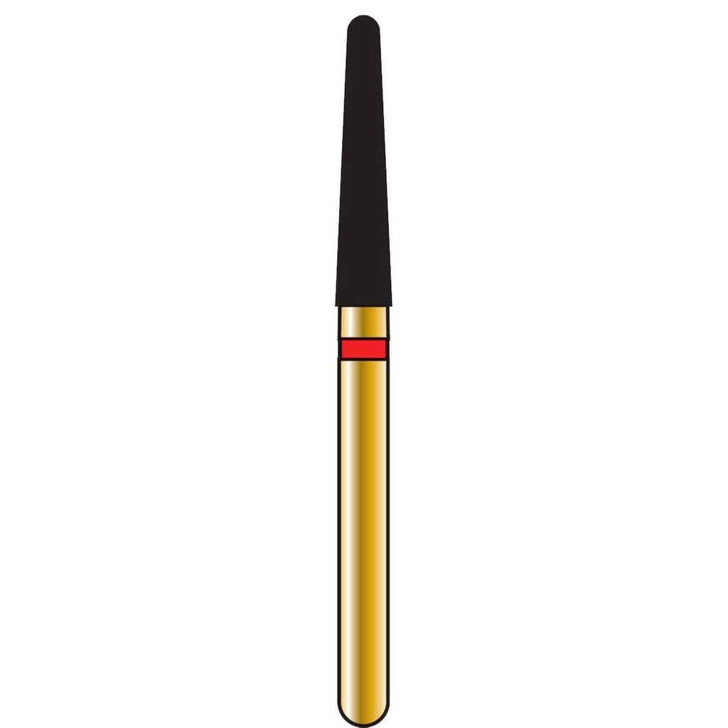 Round End Taper Gold Diamond Burs