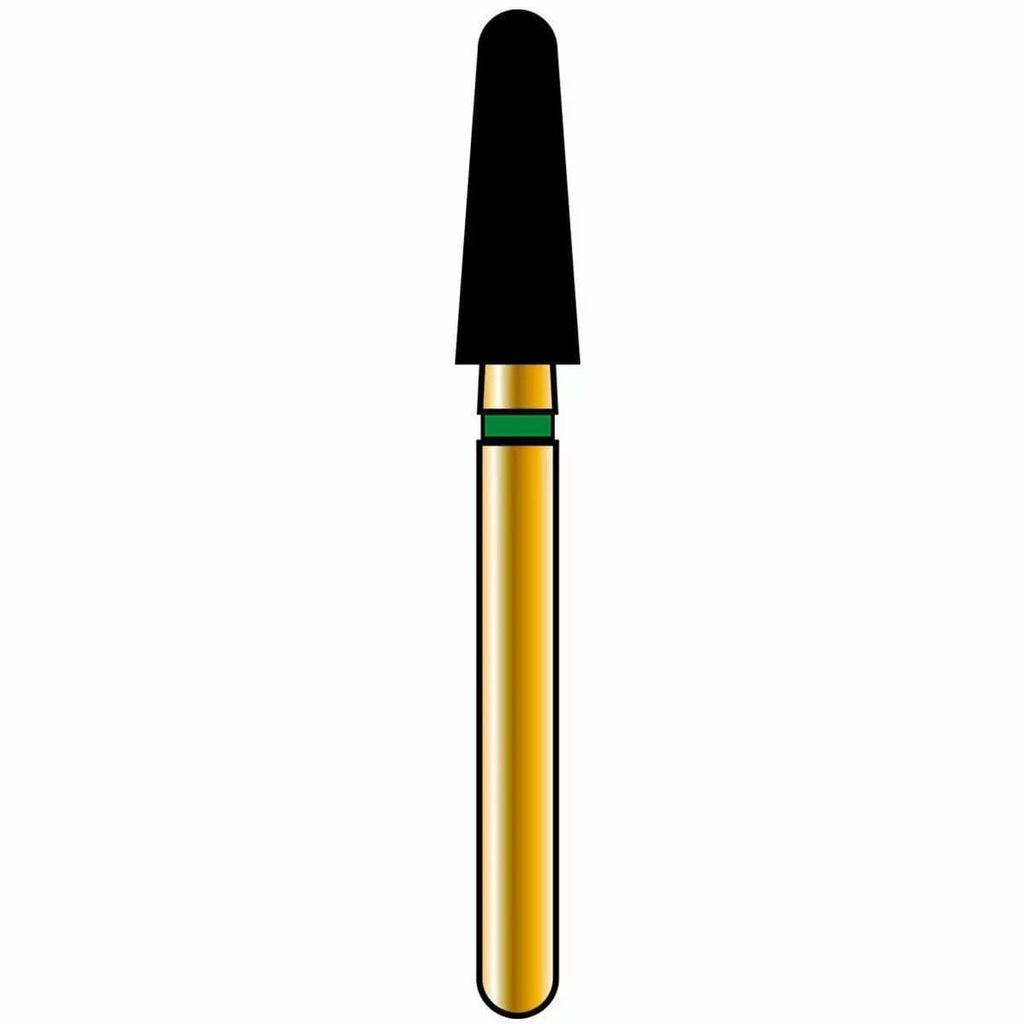 Round End Taper Gold Diamond Burs
