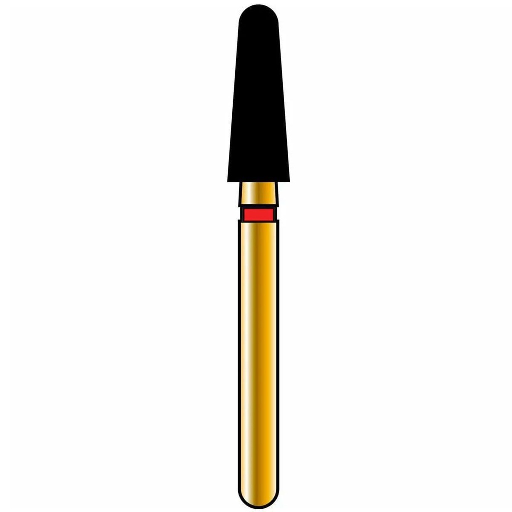Round End Taper Gold Diamond Burs