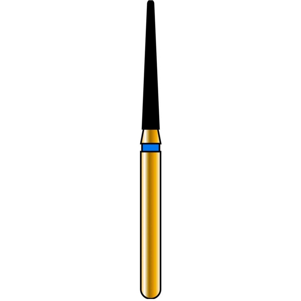 Round End Taper Gold Diamond Burs