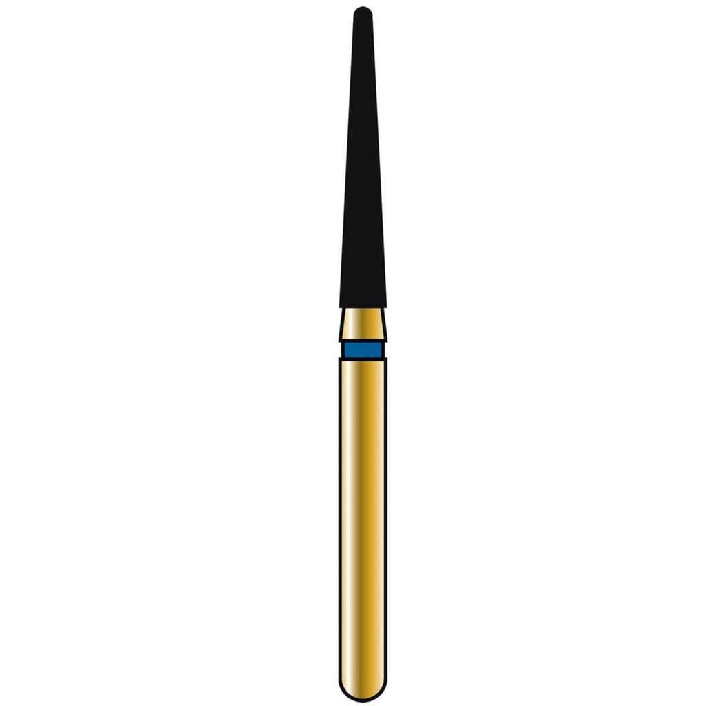 Round End Taper Gold Diamond Burs