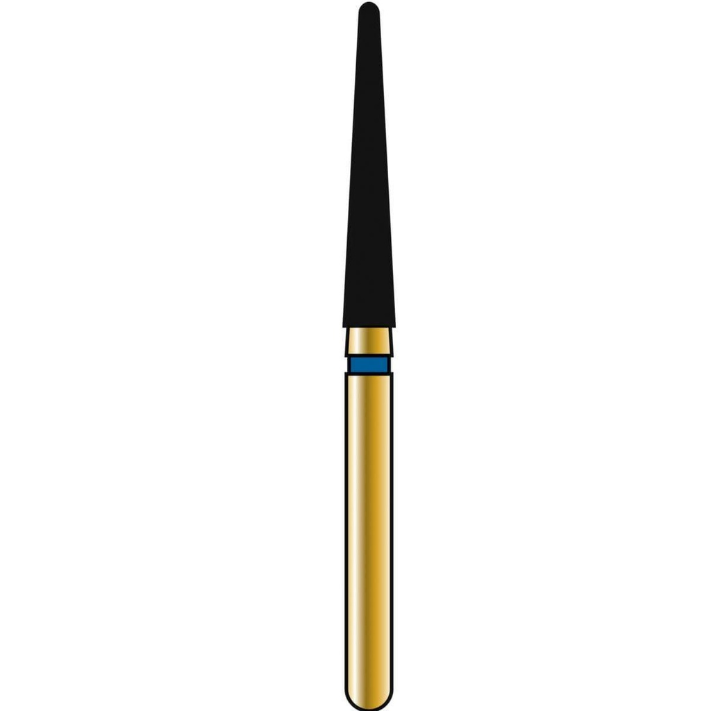 Round End Taper Gold Diamond Burs