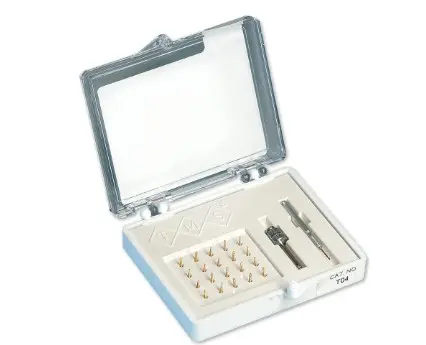[T04] TMS Complete-Kit, Minim Silver, Gold-Plated Stainless Steel