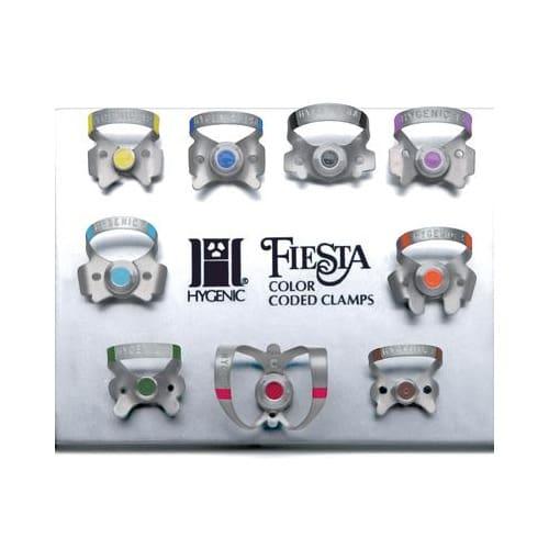 [H09966] HYGENIC FIESTA 9 Color Coded Winged Clamp Pak