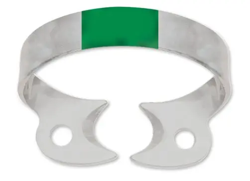 [H02795] HYGENIC FIESTA Color Coded Matte Finish Wingless Clamp #W2A Premolars And Upper Incisors