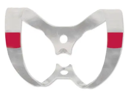 [H02800] HYGENIC FIESTA Color Coded Matte Finish Wingless Clamp #W9 Anterior Teeth