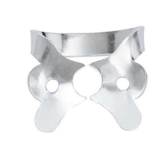 [H02759] HYGENIC Gloss Finish Winged Clamp #8A - Downward Sloped Jaws For Small, Partially Erupted Molars