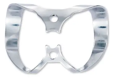 [H02770] HYGENIC Gloss Finish Wingless Clamp #W9 - Anterior