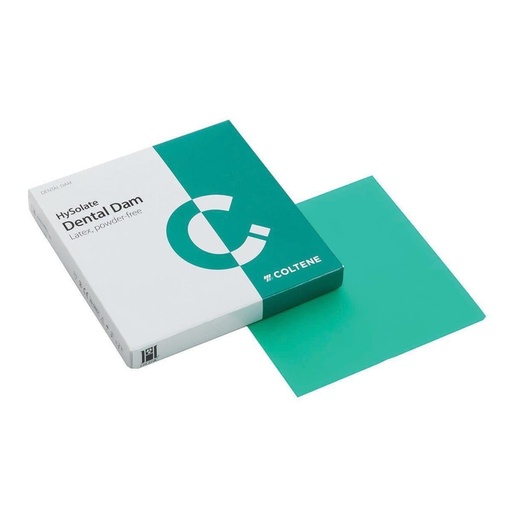[60034415] HySolate Latex Dental Dam Green Medium 127x127