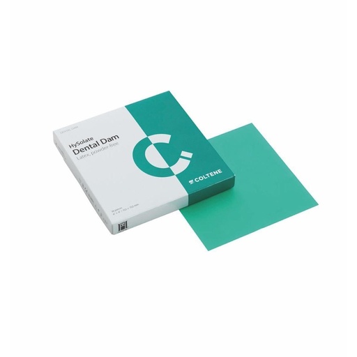 [60034414] HySolate Latex Dental Dam Green thin 127x127