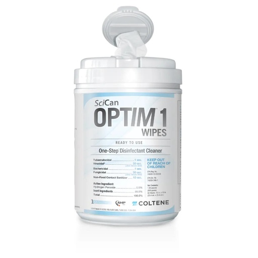 [OPT1-W10X10-1] OptIM 1 RTU Wipes, 10" x 10" - 1 Canister (60 sheets)