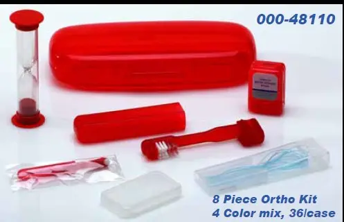 [5611] 8-piece Orthodontic Patient Care Kit, Un-imprinted, 36/case  