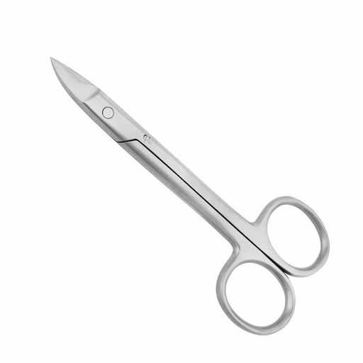 [12-161] Prodent Crown and Collar Non-Serrated Curved Scissors
