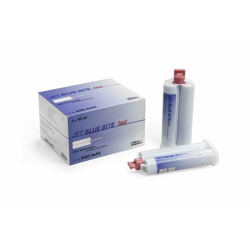[6495] Jet Blue Bite, Fast Setting, 4 Pack Refill