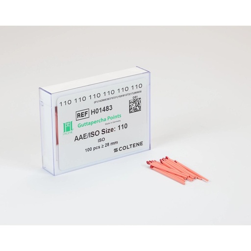 [H01483] HYGENIC Guttapercha Points Pink ISO 110