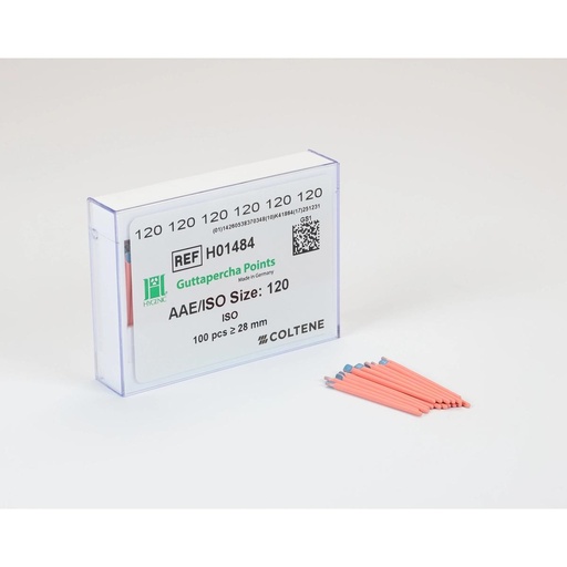 [H01484] HYGENIC Guttapercha Points Pink ISO 120
