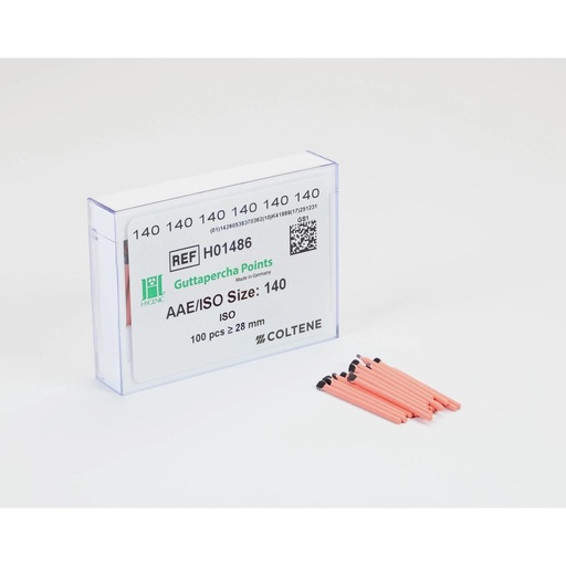 [H01486] HYGENIC Guttapercha Points Pink ISO 140