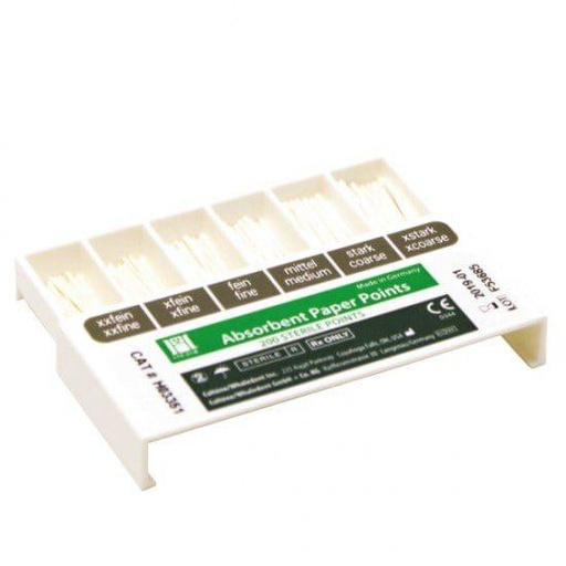 [H03347] HYGENIC Paper Points White Conventional F