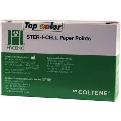 [H03180] HYGENIC Ster-I-Cell Paper Points Top Color ISO 15