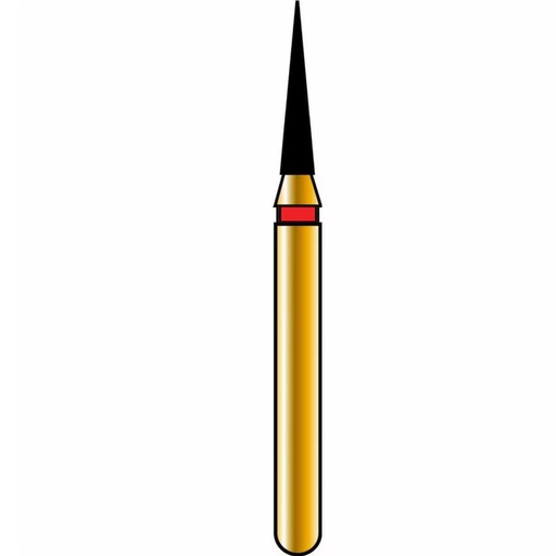 [G852-314-012-06.0-F] Needle Gold Diamond Burs