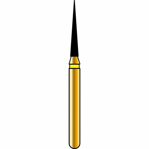 [G858-314-012-08.0-EF] Needle Gold Diamond Burs