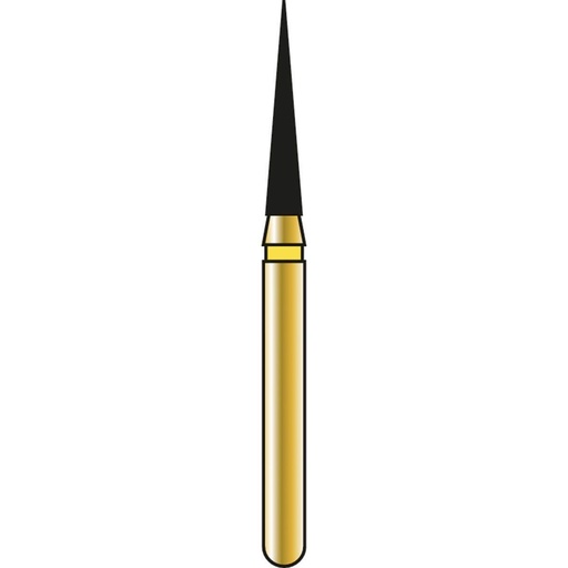 [G858-314-014-08.0-EF] Needle Gold Diamond Burs