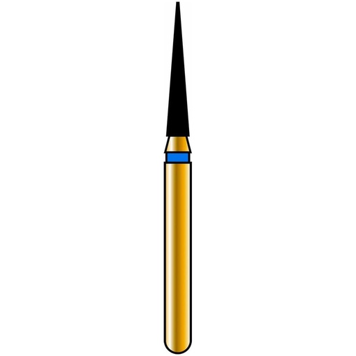 [G858-314-014-08.0-M] Needle Gold Diamond Burs