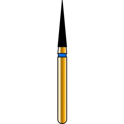 [G858-314-016-08.0-M] Needle Gold Diamond Burs